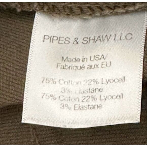 Veronica Beard Field Cargo Pants Army Green Elastic Jogger Hem Side Snaps Size 6 - Picture 7 of 8